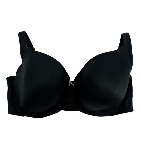 Cacique by Lane Bryant plus size black light lined balconette bra basic size 40F - Picture 1 of 9